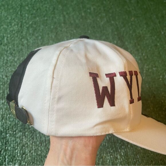 Vintage 90s Shark Tooth Wylie Pirates Adjustable Hat Cap - Picture 9 of 9